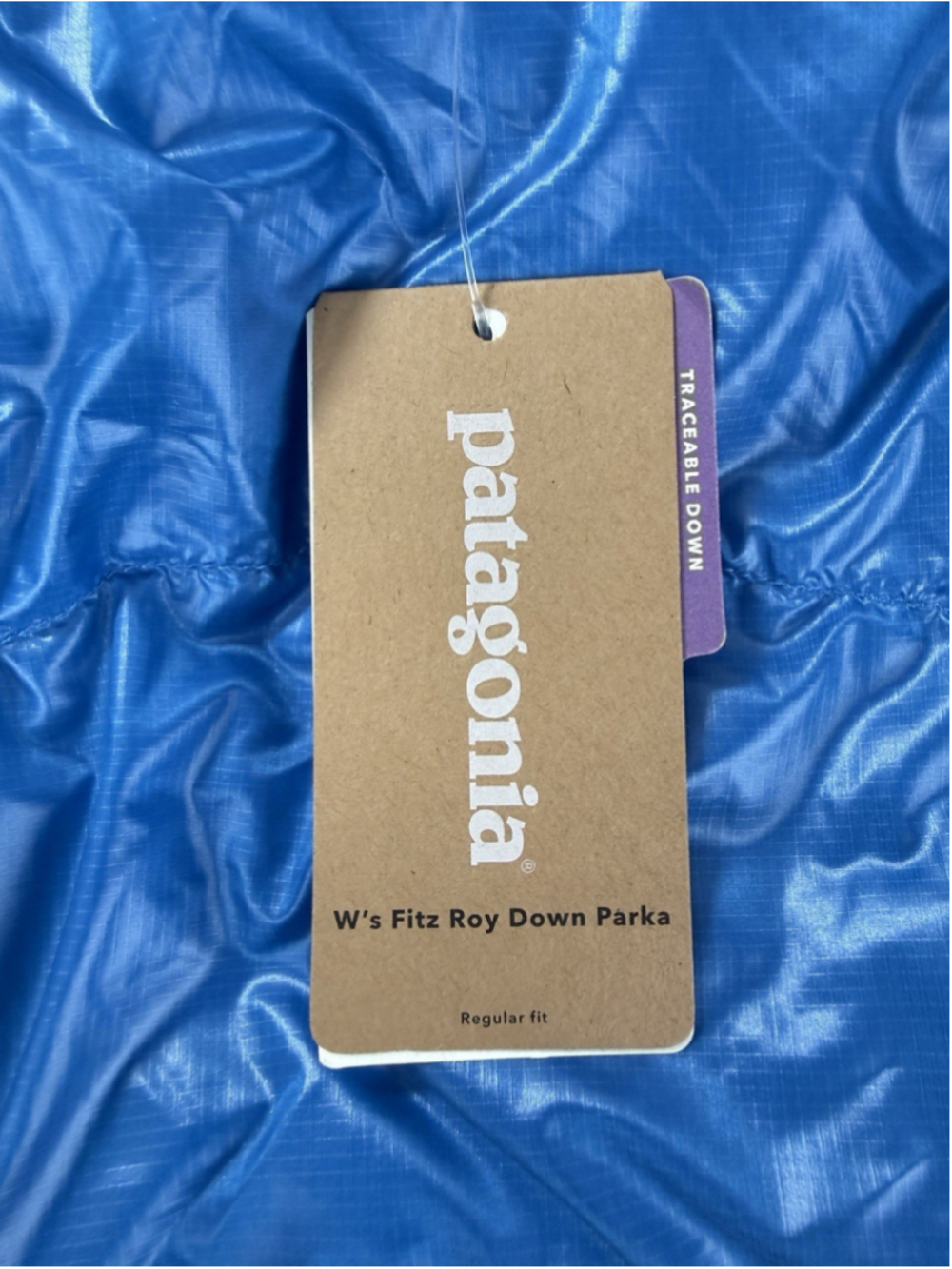 Patagonia Nwt Fitz Roy Down Parka Women Sz Small Endless Blue 84577 Style Number - Picture 12 of 16